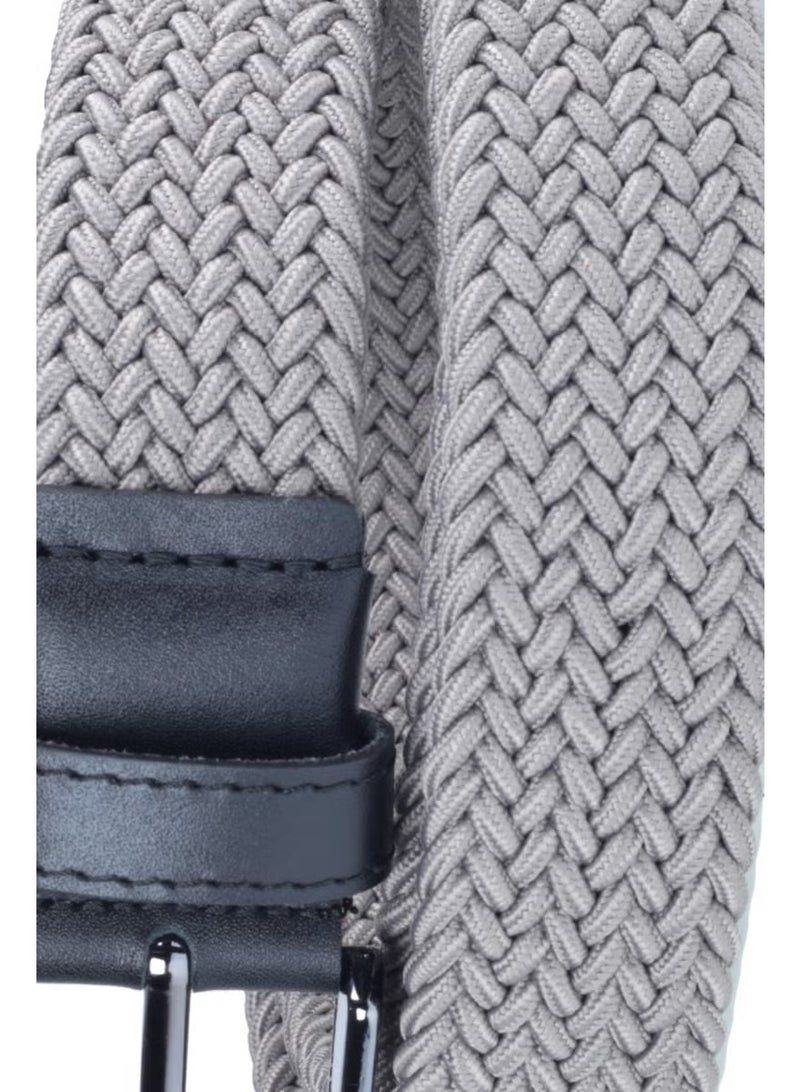 Deribond Woven Braided Men's Belt with Elastic, Stretch Features - Image 1